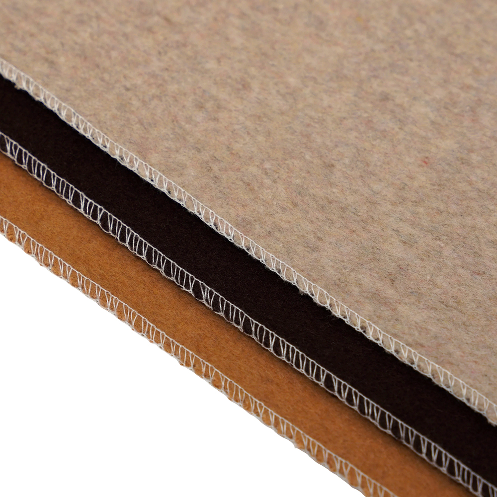 50 % Wolle, 40 % Polyester, 10 % andere Fasern, 720 g/m, Bohnenpastenfarbe, dicker doppelseitiger Wollstoff, ML-0124-4382-1