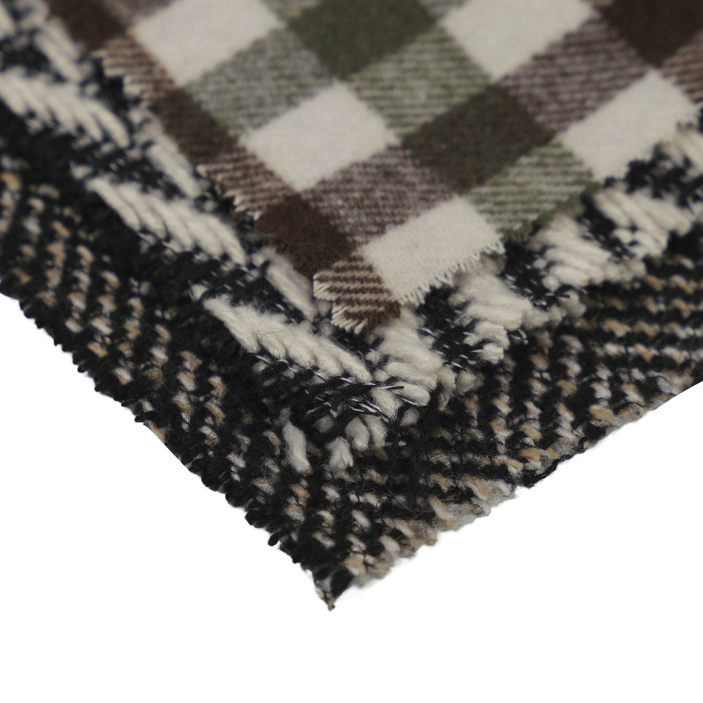 100 % andere, 720 g/m, klassisches Schwarz und Weiß, Tweed-Garn, ML-70230021-22090