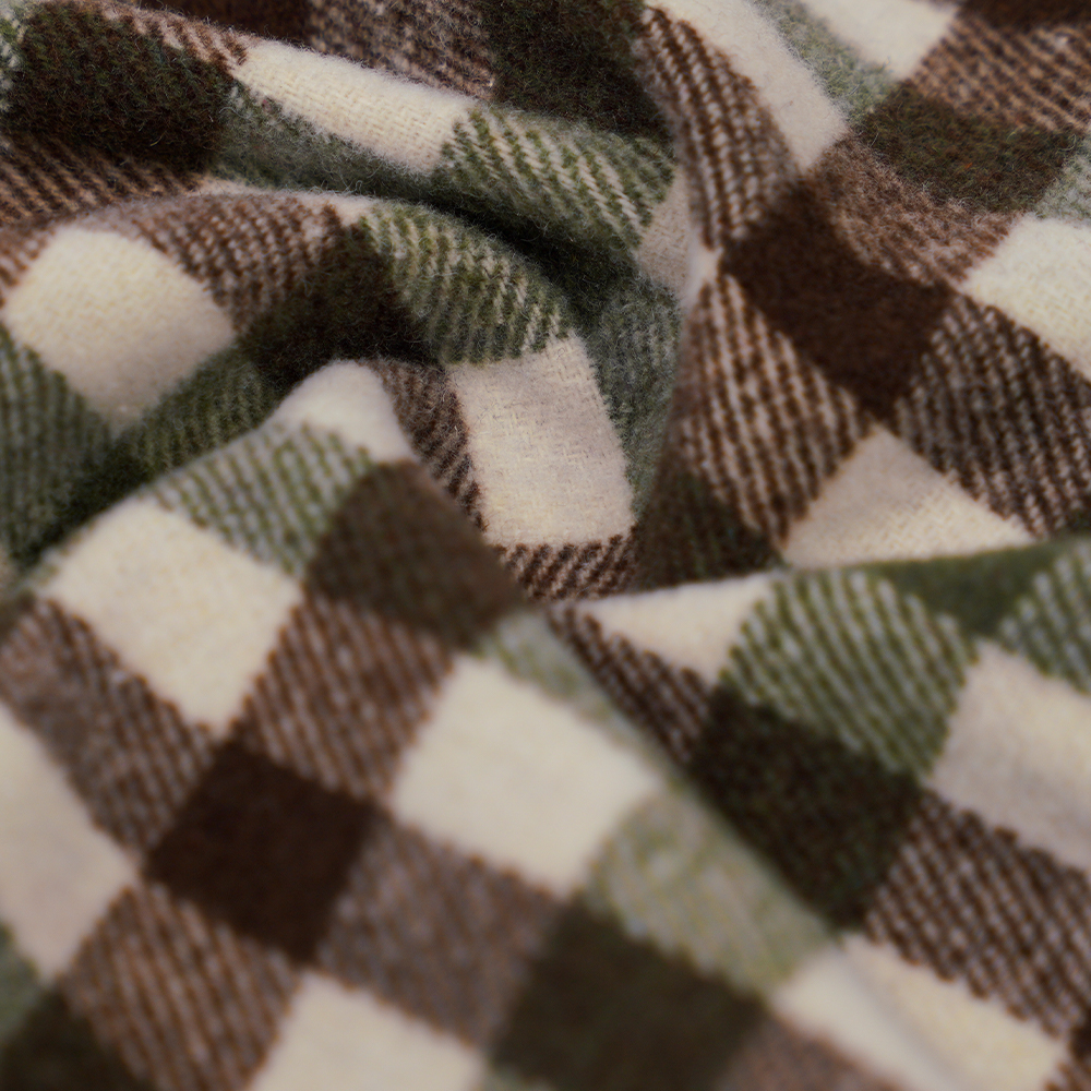 100 % andere, 410 g/m grünes, braunes und weißes Tweedgarn, ML-701234