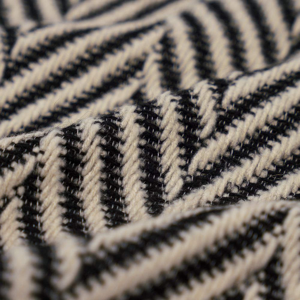 100 % andere, 720 g/m, klassisches Schwarz und Weiß, Tweed-Garn, ML-70230021-22090